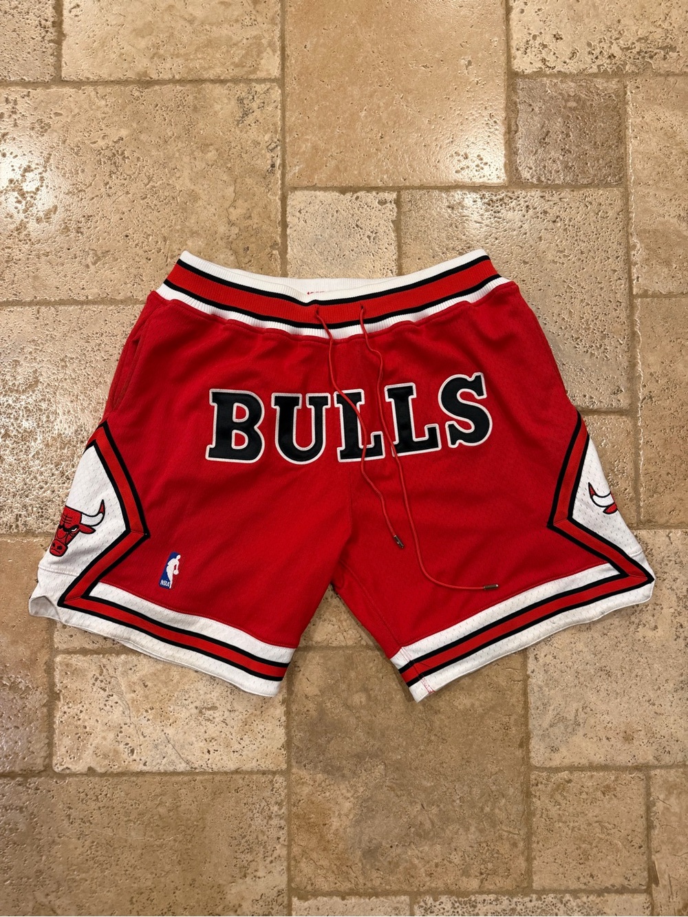 Just Don x Mitchell & Ness NBA Chicago Bulls OG Red Shorts